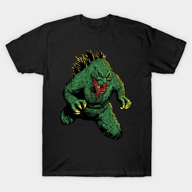 Godzilla Rage! T-Shirt by SkipBroTees